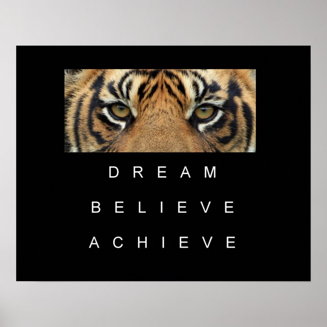 Poster rêve croire obtenir une soumission motivante (Devant)