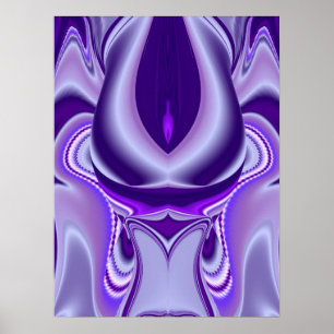Poster Rêve de Fleur Violette