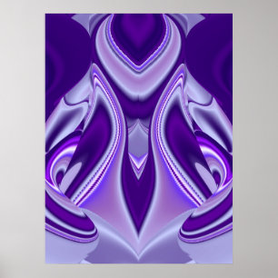 Poster Rêve de fleurs violettes
