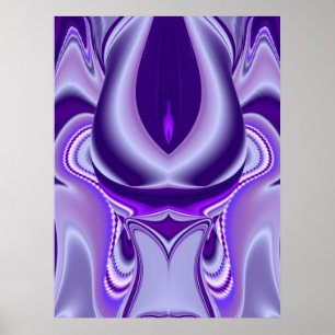 Poster Rêve de fleurs violettes