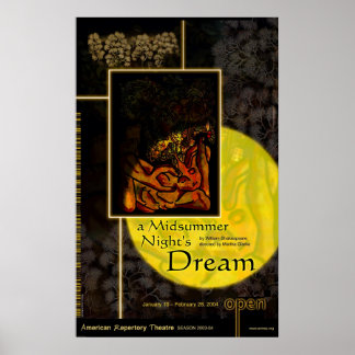 POSTER RÊVE DE LA NUIT D'ÉTÉ