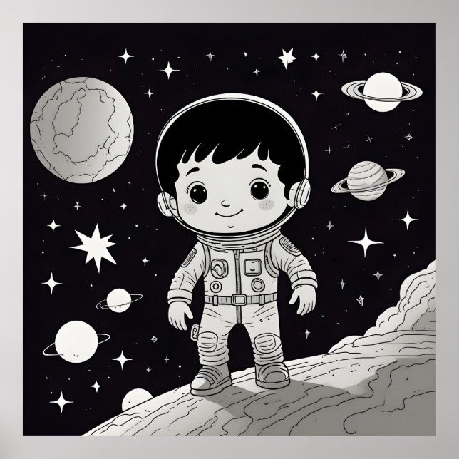 Poster Rêve d'être un astronaute (Devant)