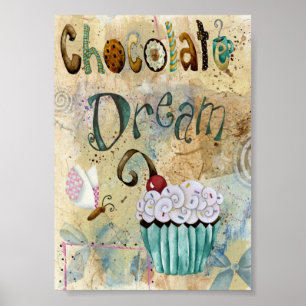 Poster Rêve du chocolat. 5X7