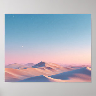 Poster Rêve du désert au crépuscule