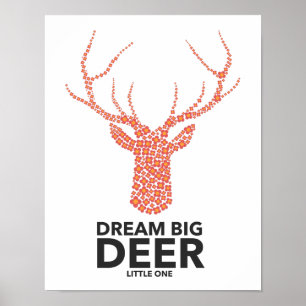 Poster Rêve Grand Cerf Petit Un
