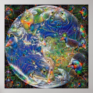 Poster Rêve profond de la terre de planète
