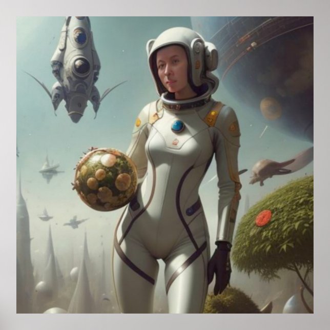 POSTER RÉVEIL DANS L'ESPACE EXTÉRIEUR 2 (Devant)