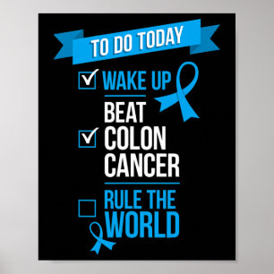 Poster Réveillez-Vous Battez le Cancer du Côlon et RéGnez