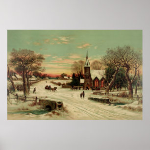 Poster Réveillon de Noël dans le pays