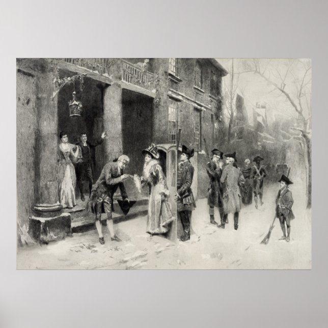 Poster Réveillon de Noël dans le temps colonial poster/im (Devant)