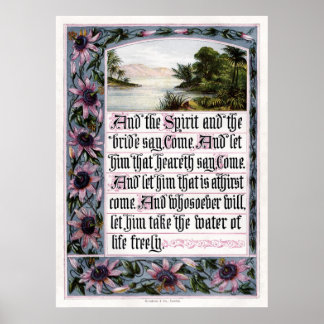 Poster Révélation 22:17 Imprimer