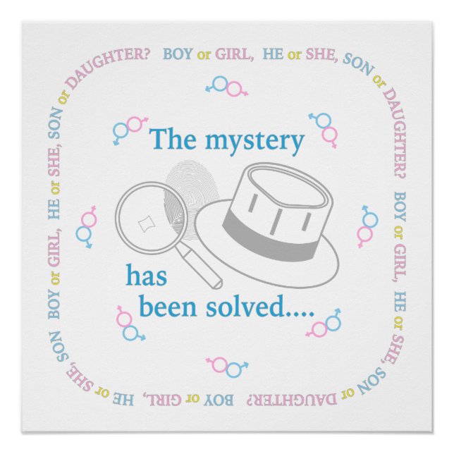 Poster Révélation de genre (Devant)