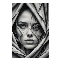 Poster Révélation du tissu déchiré