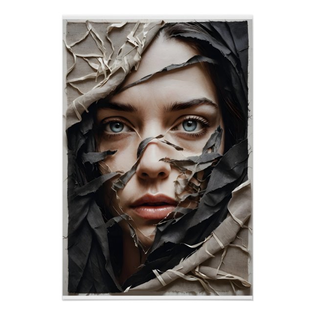 Poster Révélation du visage textile (Devant)