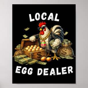 Poster Revendeur d'oeufs local humour de Pâques drôle de