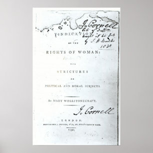 Poster Revendication des droites de Woman