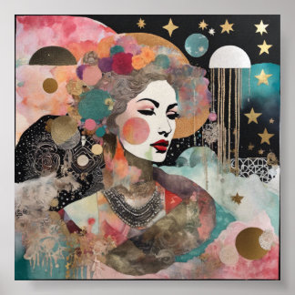 Poster Rêver Avec Des Étoiles