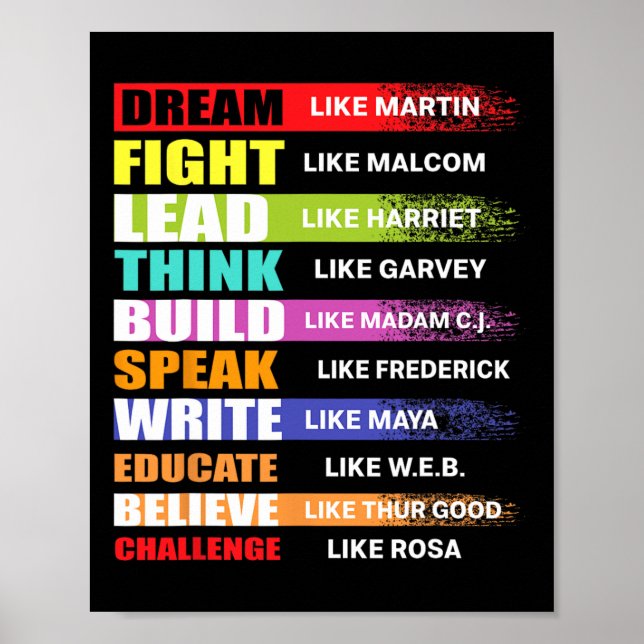 Poster Rêver Comme Martin Plomb Comme Harriet Black Histo (Devant)