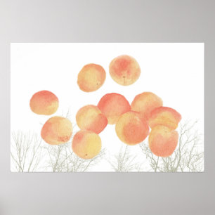 Poster Rêver d'abricots en hiver