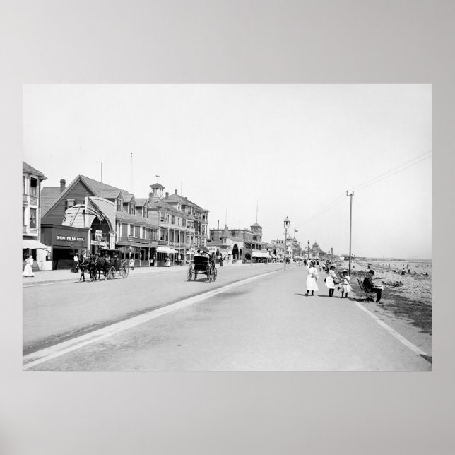 Poster Revere Beach, Massachusetts, 1905 (Devant)