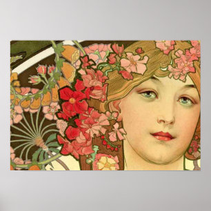 Poster Rêverie par Alphonse Mucha