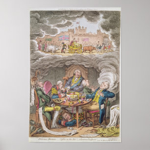 Poster Rêves délicieux ! Châteaux dans le ciel !
