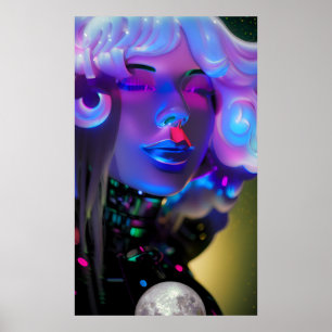 Poster Rêves d'une humeur si bleue - Ken Gage Art