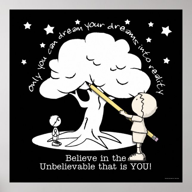 Poster Rêvez Dans La Réalité - Petit Garçon, Logo Big Dre (Devant)