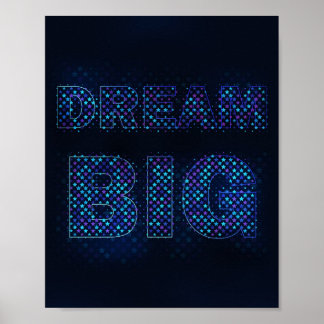 Poster Rêvez Grand - Citation Motivante Inspirante