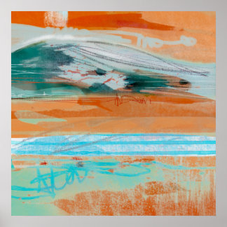 Poster Révision de la méditation 1 - Peinture paysagère A