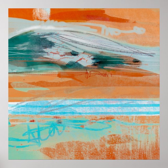 Poster Révision de la méditation 1 - Peinture paysagère A (Devant)