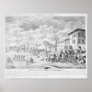 Poster Révolte des travailleurs en soie de Lyon