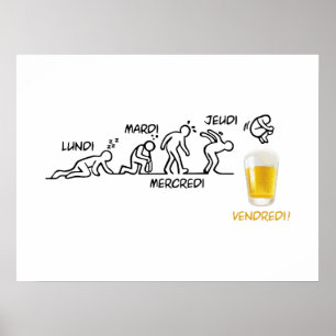 Poster Révolution de la bière