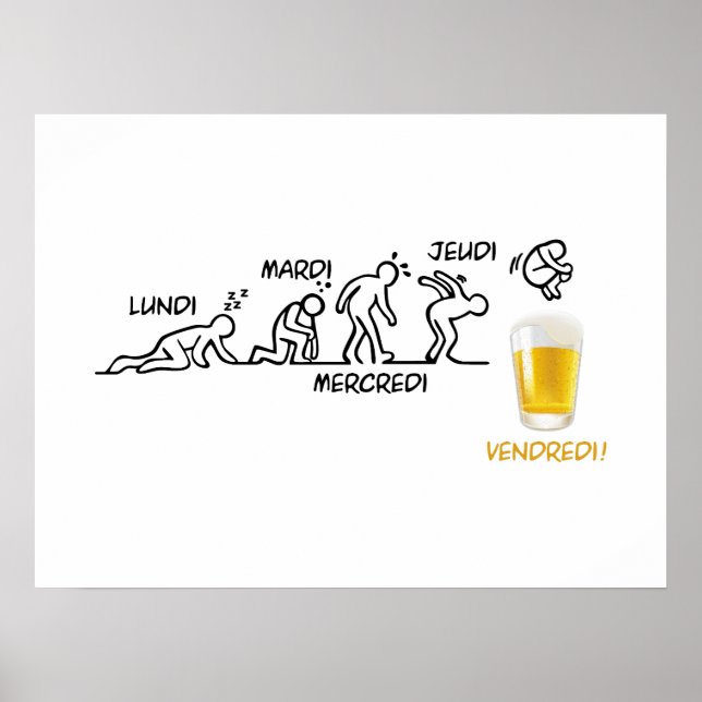 Poster Révolution de la bière (Devant)