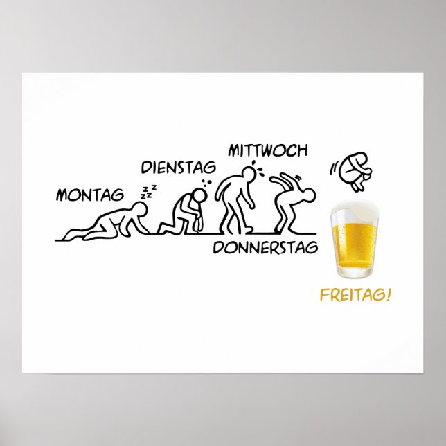 Poster Révolution de la bière (Devant)