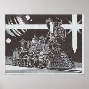 Poster Révolution industrielle la nuit