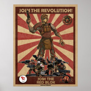 Poster Révolution Red Blok