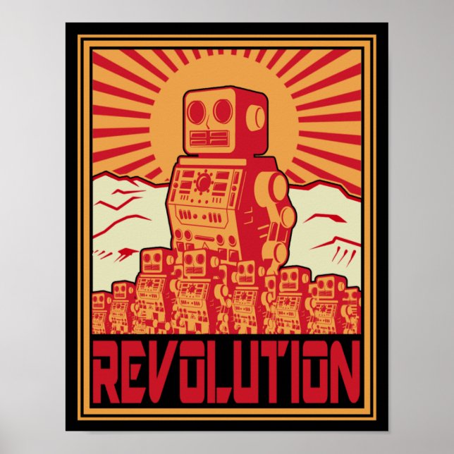 Poster révolution robotique (Devant)
