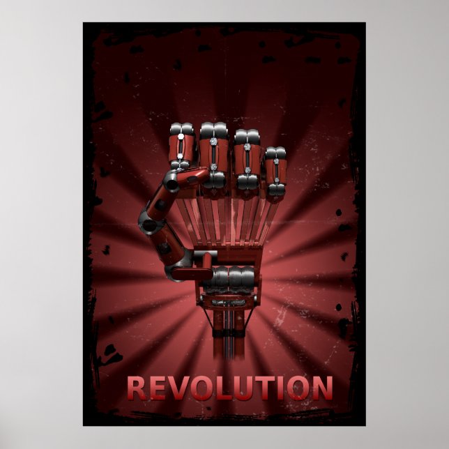 Poster révolution robotique (Devant)