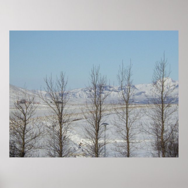 Poster Reykjavik Islande (Devant)