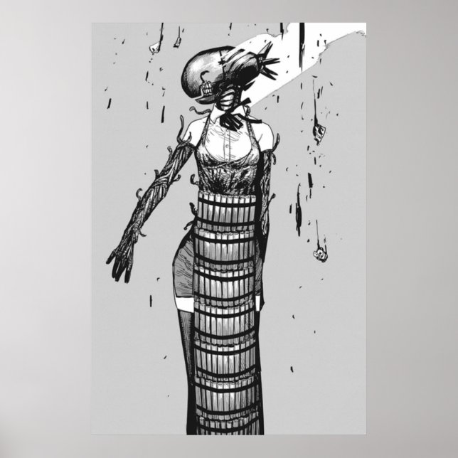 Poster Reze Bomb Devil Chainsaw Man Manga (Devant)