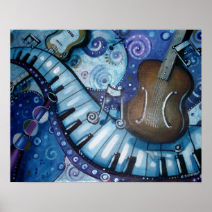 Poster Rhapsodie dans le bleu