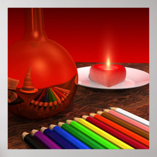 Poster Rhapsodie en rouge