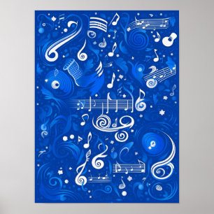 Poster Rhapsody en bleu