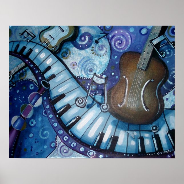 Poster Rhapsody en bleu (Devant)