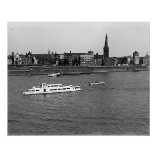 Poster Rhin de Düsseldorf