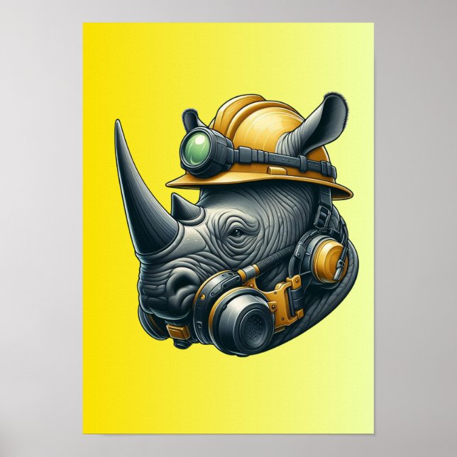 Poster Rhino Le Miner (Devant)