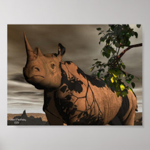 Poster Rhinocéros