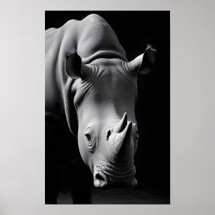 Poster Rhinoceros Faune Majestic Nature Vie Fond d'écran