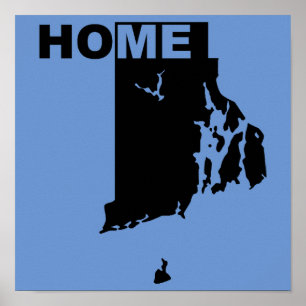 Poster Rhode Island Accueil Hors De L'Affiche D'Etat